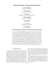Physical Properties of Transneptunian Objects 879