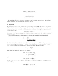 Vector Derivatives