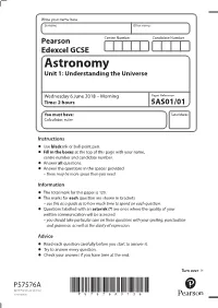 Astronomy Unit 1: Understanding the Universe
