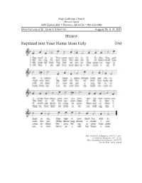 Baptized Into Your Name Most Holy 590