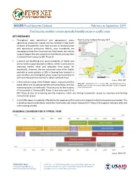 Food Security Conditions Remain Generally Favorable Except In