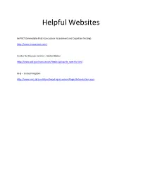 Helpful Websites