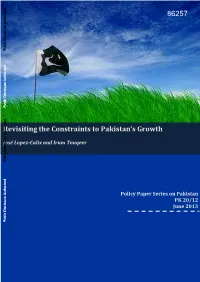 Revisiting the Constraints to Pakistan's