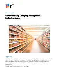 Revolutionizing Category Management by Embracing AI