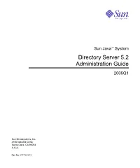Sun Java System Directory Server 5.2 Administration Guide 2005Q1