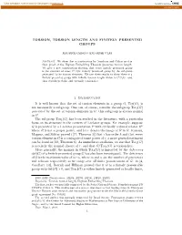 Torsion, Torsion Length and Finitely Presented Groups 11