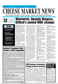 Woolwich, Upstate Niagara, Gifford's Named