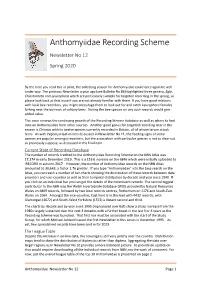 Anthomyiidae Recording Scheme Newsletter No. 12