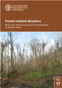 Forest-Related Disasters Three Case Studies and Lessons for Management of Extreme Events