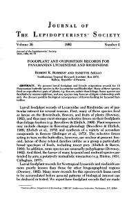 Journal of the Lepidopterists' Society