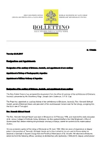 Resignations and Appointments