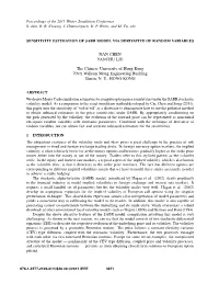 Sensitivity Estimation of Sabr Model Via Derivative of Random Variables