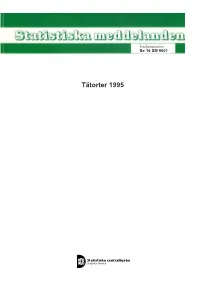 Tätorter 1995