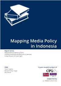 Mapping Media Policy in Indonesia