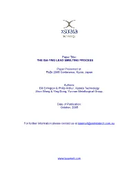Softening Behaviour of Lead Sinter and Slag At