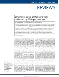 Structural Basis of Transcription Initiation by RNA Polymerase II