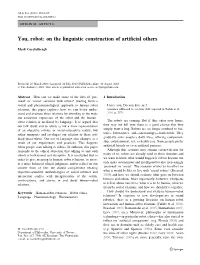 You, Robot: on the Linguistic Construction of Artificial Others