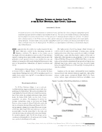 173 TEMPORALP ATTERNS of a RCHAICL ANDU SE in the E LP ASOM OUNTAINS, KERNC OUNTY, CALIFORNIA This Paper Describes the Results O