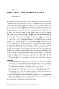 Major Themes and Motifs in the Dionysiaca