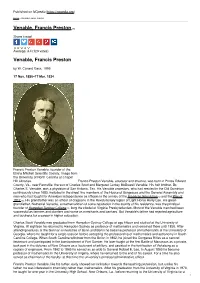 Venable, Francis Preston