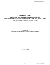 Appendix C.5-California Red Legged Frog Report