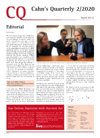 Cahn's Quarterly 2/2020