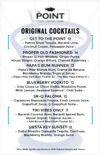 Copy of Cocktail Menu