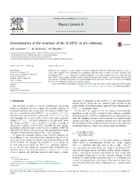 Determination of the Structure of the X(3872) in P̄a Collisions