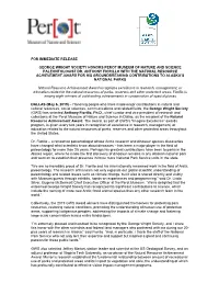 For Immediate Release George Wright Society Honors