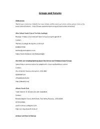 Groups and Forums