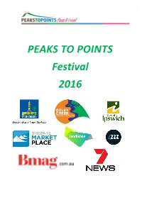 Peaks to Points Festival Report 2016
