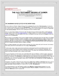 The Old Testament Begins at Sumer