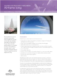 Airframe Icing