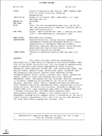 Census of Population and Housing, 1980: Summary Tape File 1F, School Districts