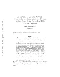 Hacking the Superdense Coding Protocol on IBM's Quantum Computers