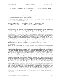 Iran and Its Boundaries in Challenging with Foreign Relation (1789 - 1836)
