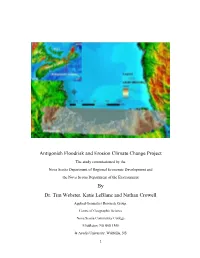 Antigonish Floodrisk and Erosion Climate Change Project