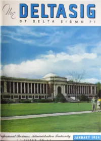 Delta Sigma Pi Educational Foundation Established by H