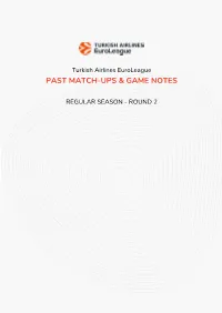 Past Match-Ups & Game Notes
