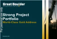 Strong Project Portfolio