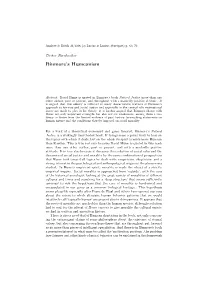 Binmore's Humeanism
