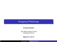 Dropping Polishness