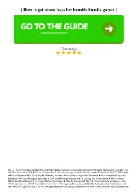 How to Get Steam Keys for Humble Bundle Games?