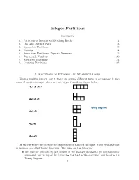 Integer Partitions