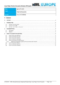 Issue Paper Chart of Accounts (Version 2018-April)