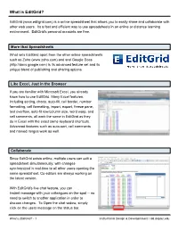 What Is Editgrid?