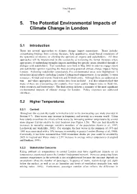 Londons Warming Technical Report