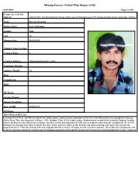 Missing Person - Period Wise Report (CIS) 16/09/2019 Page 1 of 50