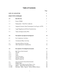 Table of Contents