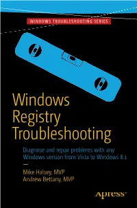 Windows Registry Troubleshooting